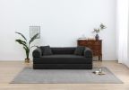 77.9” Foldable Sofa Floor Couch with Convertible Sleeper, 2 Matching Pillows in 9 Colors