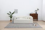 77.9” Foldable Sofa Floor Couch with Convertible Sleeper, 2 Matching Pillows in 9 Colors
