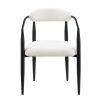 Set of 2 Woker Modern Dining Chairs with Toothpick Style Frame